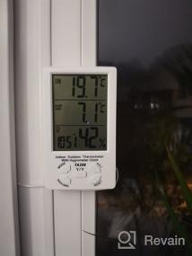 img 9 attached to 🌡️ Advanced Home Weather Station TA-298: Thermometer-Hygrometer with Remote Sensor & Russian Button Interface