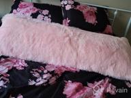 img 1 attached to Indulge In Comfort: XeGe Luxury Faux Fur Body Pillow Cover - Soft Plush Long Pillow Sham For Hug-Worthy Moments review by Trish Stott