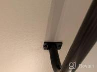 img 1 attached to Blackout Curtain Rod, 1-Inch Diameter, Wrap Around Design, Pewter Finish, Adjustable Length 48"-84" - Meriville review by James Notti