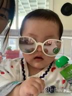 img 1 attached to Polarized Retro Cat Eye Toddler Sunglasses With Flexible Frame And Strap For Boys And Girls, Ages 0-24 Months, By COCOSAND review by Ben Robinson