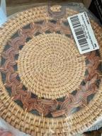 img 1 attached to Enmain'S Handwoven Beach Bohemian Shoulder Bag - Women'S Straw Round Rattan Purse review by Jessica Day