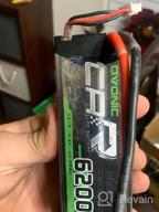 img 1 attached to 🔋 High Performance 2S LiPo Battery 6200mAh 7.4V (50C) for RC Car Truck Boat Vehicles - Pack of 2 with Dean-Style T Connector review by Steven Hanson