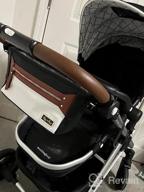 img 1 attached to Adjustable Stroller Organizer With Two Built-In Pockets, Front Zippered Pocket & Adjustable Straps, Fits Nearly Any Stroller, Black With Gold Hardware By Itzy Ritzy review by Cody Unruh