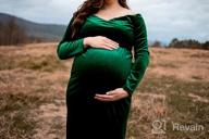 img 1 attached to Capture Beautiful Memories With JustVH Velvet Maternity Photography Dress review by Danay Lewis