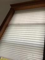 img 1 attached to 2 Pack White Light Filtering Cordless Pleated Fabric Window Shades, 36"X72", Easy To Cut And Install With 4 Clips review by Scott Rose