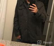 img 1 attached to Stay Fashionable And Cozy This Winter With Chouyatou'S Men'S Wool Blend Military Peacoat review by Jason Adams