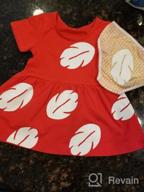 img 1 attached to 👗 Casual Sleeve Cotton Dress for Girls' Clothing review by Alicia Jones