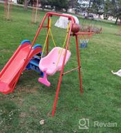 img 1 attached to 2-In-1 Toddler Swing Set: Outdoor/Indoor Metal Swings With Seat For Baby & Kids' Gift! review by Michelle Cooper