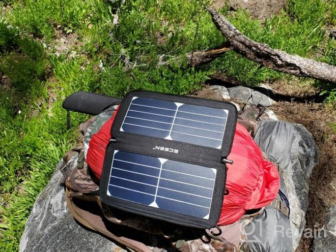 img 1 attached to ECEEN 20W Solar Charger Portable Panel With 2 USB Outputs, Waterproof Foldable Phone Charger For Camping Survival Gear Emergnecy Kit, Tablet GPS IPhone Camera & USB Devices review by Renee Cook