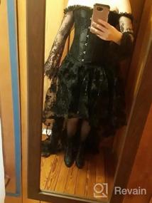 img 5 attached to Women'S Gothic Steampunk Burlesque Corset Skirt Renaissance Dress Costume