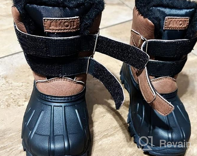 img 1 attached to 🌨️ Outdoor Winter Boys' Shoes: Amoji Lining Boots with Excellent Insulation review by Kyle Hong