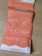 img 1 attached to Portable Disposable Urinal Bag - 12/24 Pack 800ML Emergency Unisex Pee Bag For Camping, Travel, Traffic Jams, Hiking, Pregnant And Patients - DIBBATU Vomit Bag Available review by Jaleel Akuffo