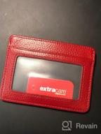 картинка 1 прикреплена к отзыву Slim Leather Credit Card Holder Wallet With ID Window - Minimalist Design от Brandon Frogge