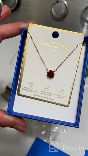 img 1 attached to Jewlpire'S Stunning 18K Gold Diamond Necklace For Women - Perfect For Special Occasions! review by Samantha Dixon