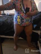 img 1 attached to Aleumdr Women'S Printed Swimsuit - Zip Front, Half/Long Sleeve In S-XXL review by David Berry