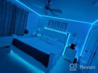img 1 attached to Tenmiro 32.8Ft RGB LED Smart Music Sync Color Changing Strip Lights With Remote For Bedroom, Kitchen, Home, TV, Parties And Festivals review by Bill Garczynski