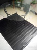 img 1 attached to Protect Your Hardwood Floors With Non-Toxic 63" X 51" Office Chair Mat - Updated Version (Black) review by Heidi Thompson