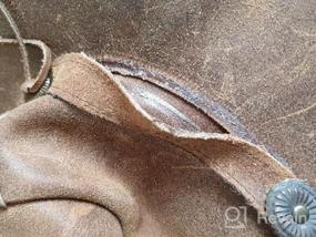img 7 attached to Walker And Hawkes - Leather Cowhide Outback Antique Hat