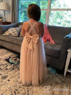 img 1 attached to SEO-friendly: Ekidsbridal Crossed Toddler Dresses for Pageant Girls' Clothing review by Linda Peoples