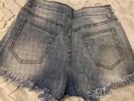 img 1 attached to Women'S Denim Hot Shorts Mid Waisted Summer Casual Pockets Short Pants review by Anthony Shang