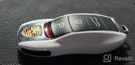 img 1 attached to Black Keyless Remote Key Case For Porsche Cayenne Panamera - Carmonmon Smart Protectors Plastic Cover Side Blades. review by Jason Gay