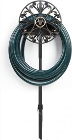 img 1 attached to Stainless Cast Aluminum Garden Hose Holder - Holds 125Ft 5/8" Hose | GOFORWILD 7008