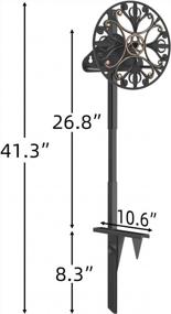 img 2 attached to Stainless Cast Aluminum Garden Hose Holder - Holds 125Ft 5/8" Hose | GOFORWILD 7008