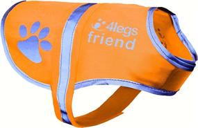 img 4 attached to 🐶 Stay Visible and Safe with 4LegsFriend Dog Safety Orange Reflective Vest - Perfect for Outdoor Activities, Day and Night!