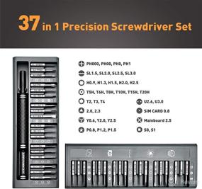 img 3 attached to 🔧 37 in 1 Precision Screwdriver Kit - AM ARROWMAX Electronic Mini Screwdriver Set with Screwdriver Bit Set for Xbox, PS4, Eyeglass, iPhone, Camera, Nintendo Drone, Watch, Computer