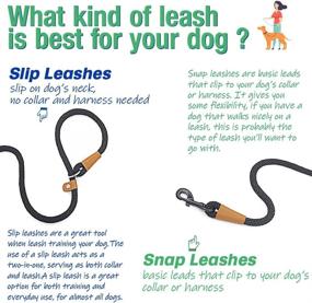 img 1 attached to 🐾 LynxKing 6ft x 1/2" Slip Lead Dog Leash – Strong & Durable Rope Leash with Braided Comfort Handle for Small, Medium, and Large Dogs