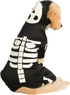 spooktacular glow-in-the-dark skeleton hoodie pet costume by rubie's costume co логотип