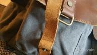 img 1 attached to Kemy'S Genuine Leather Canvas Duffle Bag - Perfect Weekend Bag For Men And Women review by Janet Hill