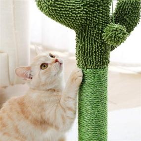 img 1 attached to 🌵 Cactus Cat Scratching Post: Ideal Cat Scratcher for Cats and Kittens - PETEPELA with Natural Sisal Ropes