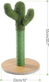 img 3 attached to 🌵 Cactus Cat Scratching Post: Ideal Cat Scratcher for Cats and Kittens - PETEPELA with Natural Sisal Ropes