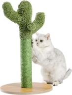 🌵 cactus cat scratching post: ideal cat scratcher for cats and kittens - petepela with natural sisal ropes logo