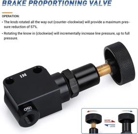 img 2 attached to PQY Brake Bias Proportioning Valve Pressure Regulator with 1/8NPT Inlet & Outlet - Enhanced Brake Adjustment Features