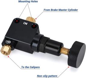 img 1 attached to PQY Brake Bias Proportioning Valve Pressure Regulator with 1/8NPT Inlet & Outlet - Enhanced Brake Adjustment Features