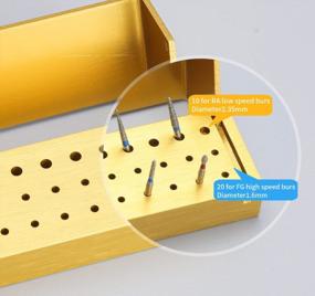 img 1 attached to Organize And Protect Your Dental Burs With ANNWAH'S 4 Pcs 30 Holes Bur Blocks In A Stylish Aluminum Case - Available In 4 Colors!