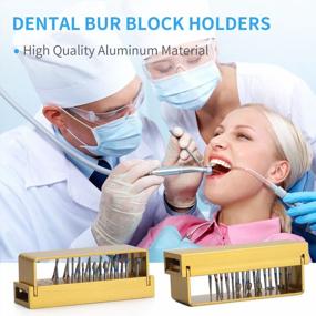 img 3 attached to Organize And Protect Your Dental Burs With ANNWAH'S 4 Pcs 30 Holes Bur Blocks In A Stylish Aluminum Case - Available In 4 Colors!