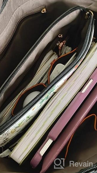 img 1 attached to 4Pcs Women'S Fashion Handbag Set - Wallet, Tote Bag, Shoulder Bag & Top Handle Satchel Purse review by Sean Lafond