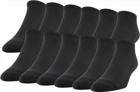 img 4 attached to Stay Comfortable And Cool All Day With Gildan Men'S Performance No Show Socks - 12 Pairs Bundle