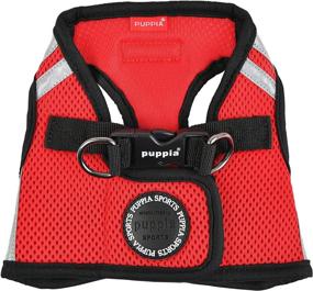 img 3 attached to 🐾 Puppia Soft Vest Harness PRO - Large Size - RED