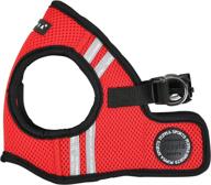 🐾 puppia soft vest harness pro - large size - red logo