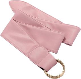 img 1 attached to Samtree Women's Accessories: Stylish Solid Double Waistband Belts for Dresses