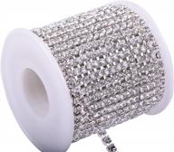 sparkling diy delight: kaoyoo 10 yards 4mm crystal rhinestone close chain trim for sewing crafts and diy decor (silver) logo