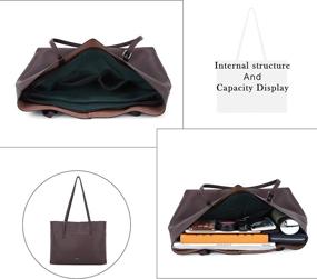 img 1 attached to KEyre High-Capacity Leather Shoulder Handbags for Women with Matching Wallet - Totes