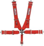 🔴 g-force 7000rd red sfi 16.1 rated 5-point pull-down camlock individual shoulder harness set - enhanced safety for high-performance drivers логотип