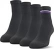 4-pack of women's xs medipeds memory cushion quarter socks for optimal comfort and support logo