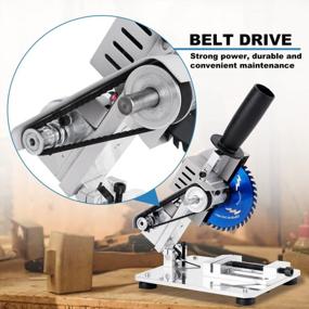 img 1 attached to Mini Table Miter Saw, Portable Small Hobby Chop Saw For Crafts, 0-45° Angle And Height Adjustable, With 96W 7-Speed Power Supply, For Soft Metal, Iron Sheet, Wood, Plastic, Aluminum Alloy Cutting