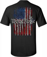 american t shirt black xl - freedom defender collection logo